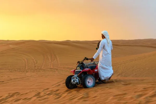 Quad bike ride in Dubai desert